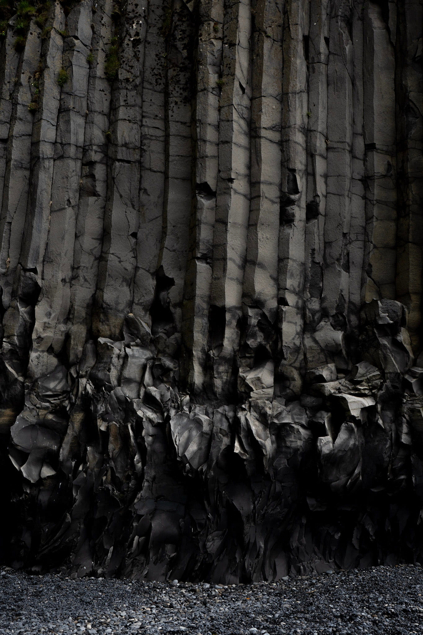 black basalt columns